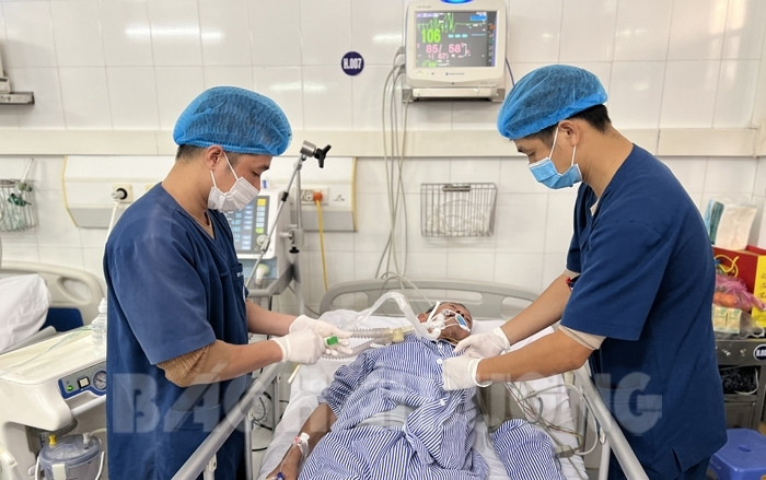 Bệnh viện Phổi Hải Dương có hơn 70% số bệnh nhân phải thở ô xy